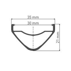 DT Swiss HX 1700 Spline LS - Endubikes -Cobin Ventas DT Swiss HX 1700 Spline LS perfil